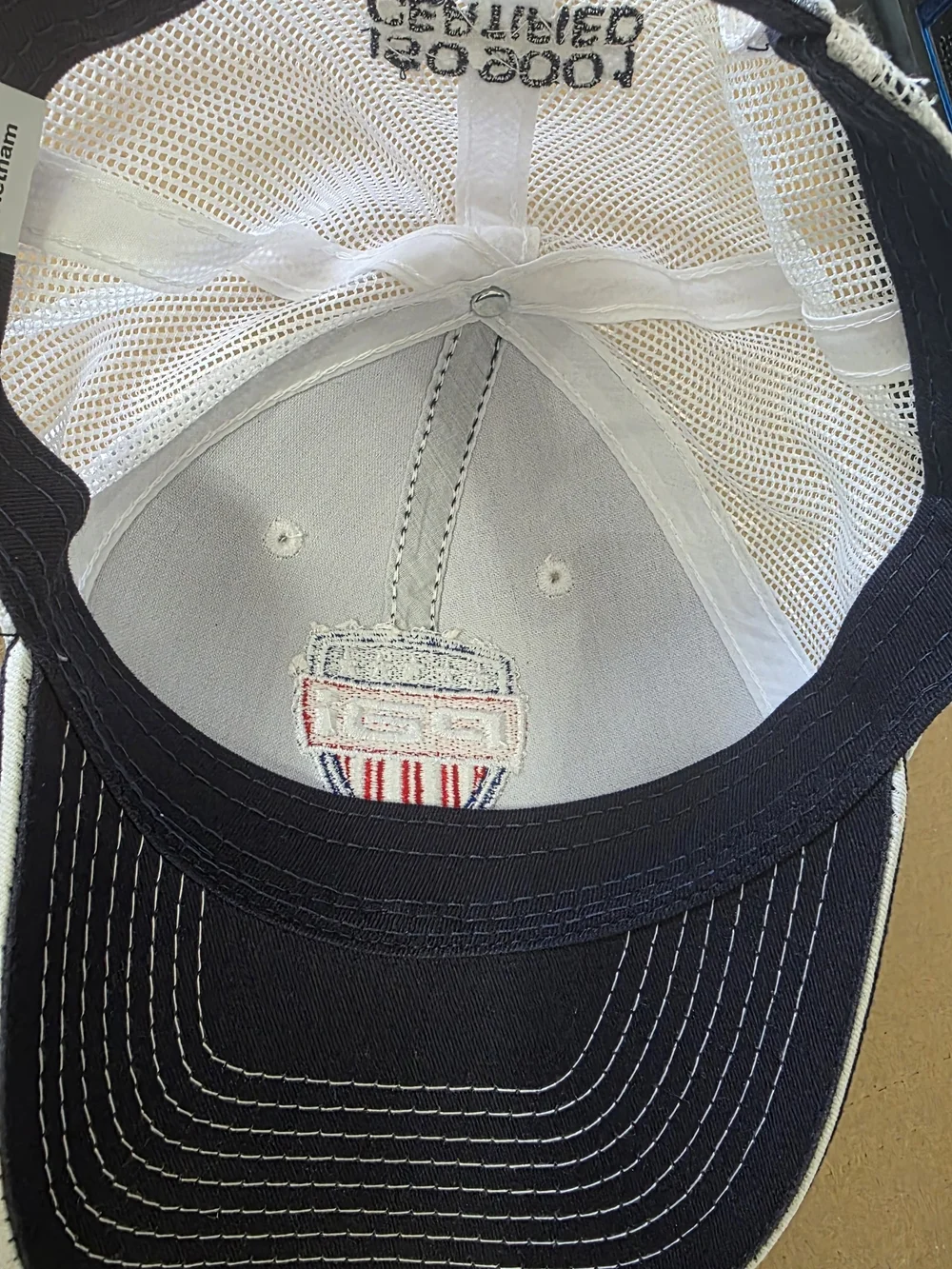PAI Shield Trucker Hat - Navy with Red, White & Blue Patch